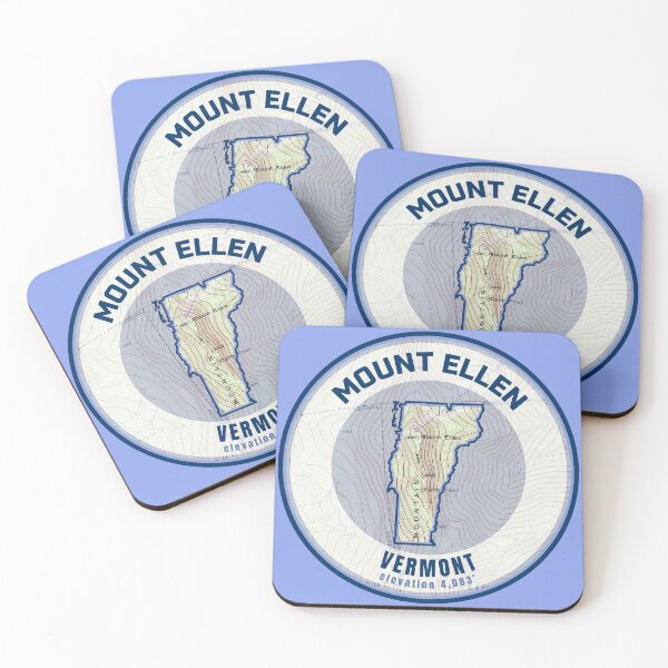 Item preview, Vermont Mountain Map - Mount Ellen designed and sold by Willz Designz.