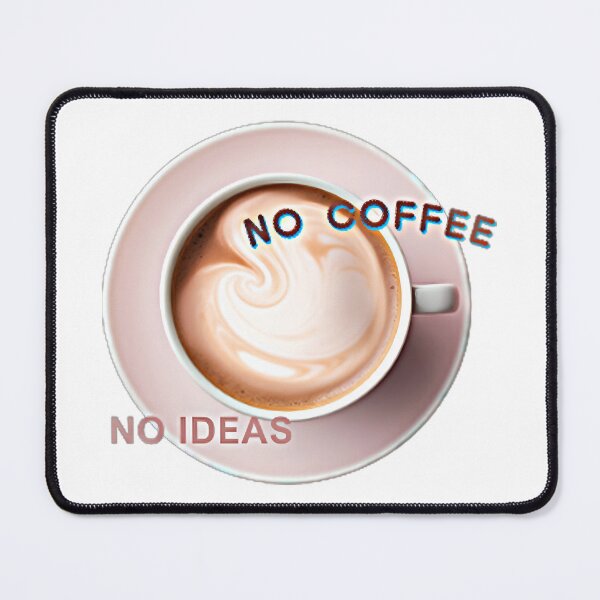 Item preview, NO COFFEE, NO IDEAS designed and sold by nittacrafts.