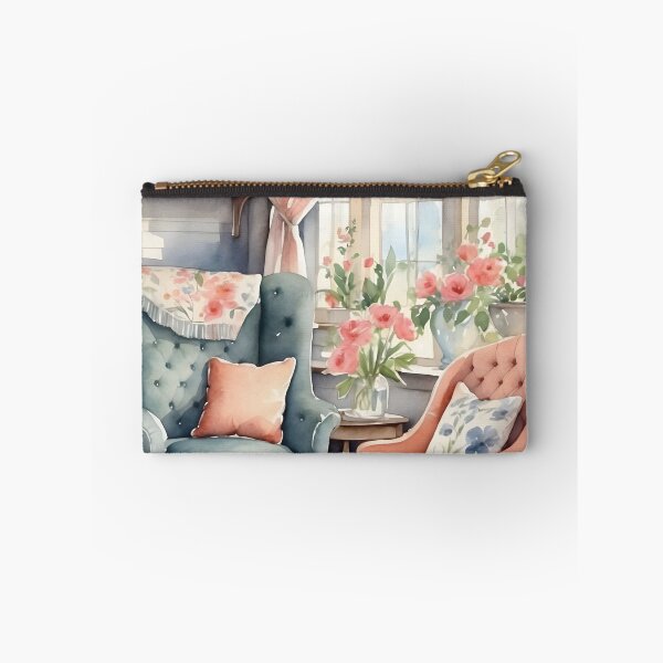 Item preview, Romance living room with fabric armchairs near windowsill, cottage style designed and sold by Jayjaynaenae.