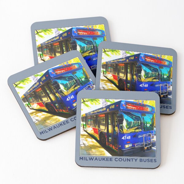 Item preview, Milwaukee County Buses • MCTS • MKE WI designed and sold by MKE Rhine Maiden  •  Grumble Services, LLC..