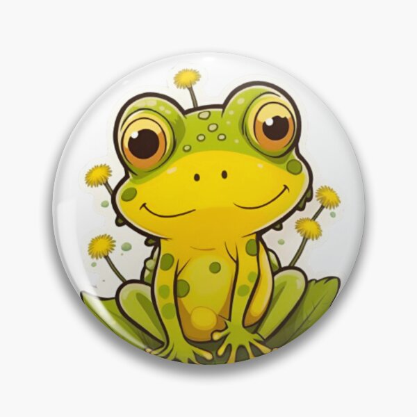 Item preview, Weird dandelion flower with frog designed and sold by KorArtStudio.