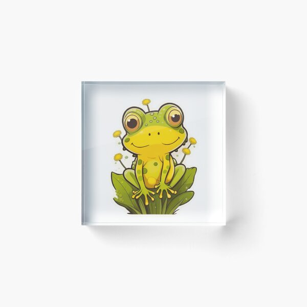 Item preview, Weird dandelion flower with frog designed and sold by KorArtStudio.