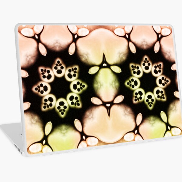 Abstrakte Kunst - Fluid Art - Mandala Laptop Folie