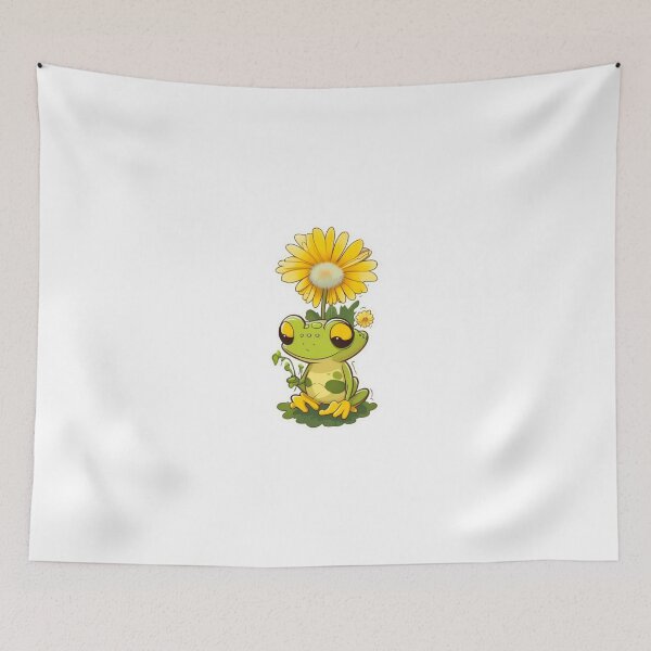 Item preview, Cute dandelion flower with frog designed and sold by KorArtStudio.