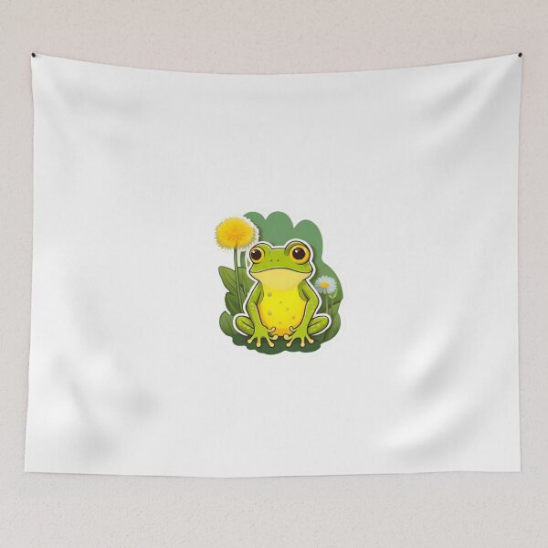 Item preview, Cool dandelion flower with frog designed and sold by KorArtStudio.