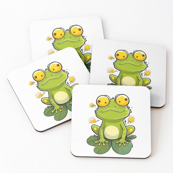 Item preview, Dandelion flower with frog designed and sold by KorArtStudio.