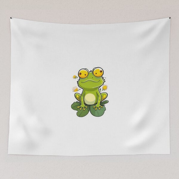 Item preview, Dandelion flower with frog designed and sold by KorArtStudio.