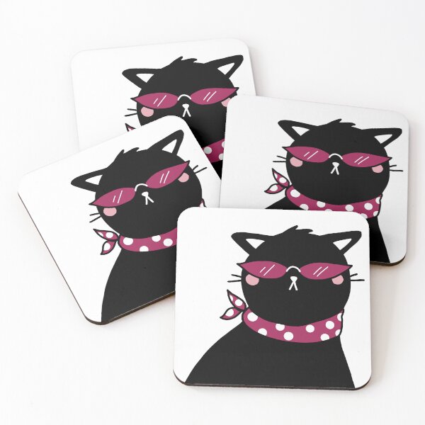 Item preview, Cat with glasses designed and sold by bybonnalurie.