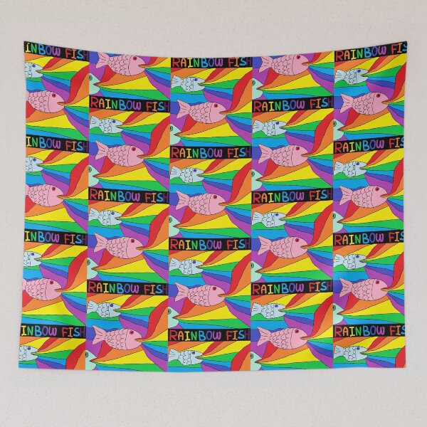 Item preview, rainbow fish designed and sold by zzzozzo.