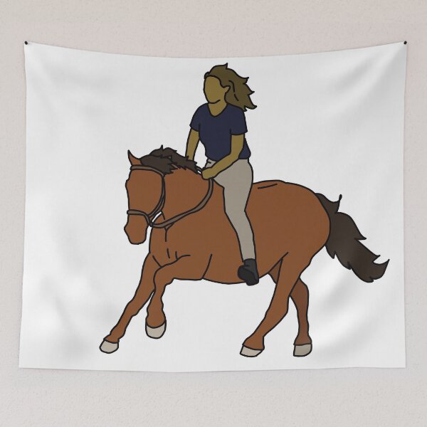 Item preview, Halter Bareback Horse and Rider designed and sold by Abby Art Studio.
