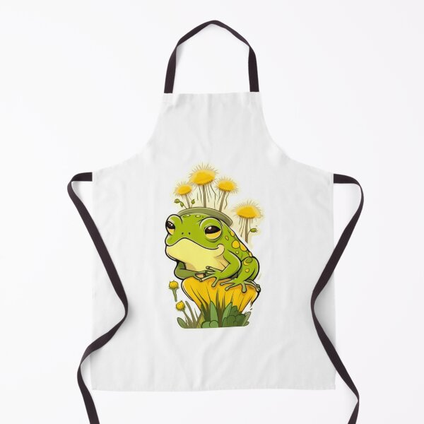 Item preview, Cute happy dandelion flower with frog designed and sold by KorArtStudio.