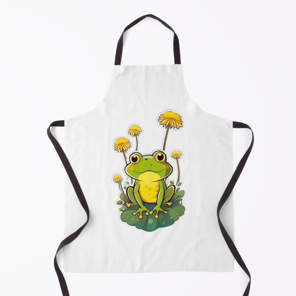 Item preview, Cool happy dandelion flower with frog designed and sold by KorArtStudio.