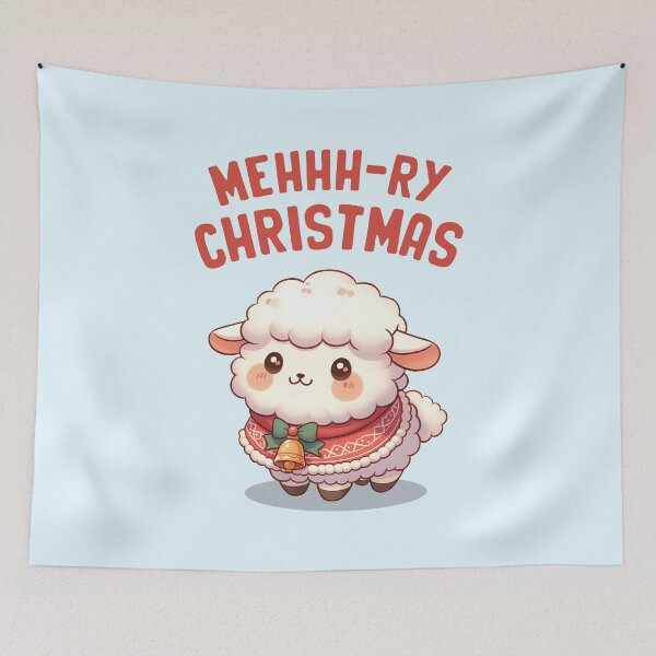 Item preview, Mehhh Ry Christmas Cute Sheep designed and sold by KAI-Studio.