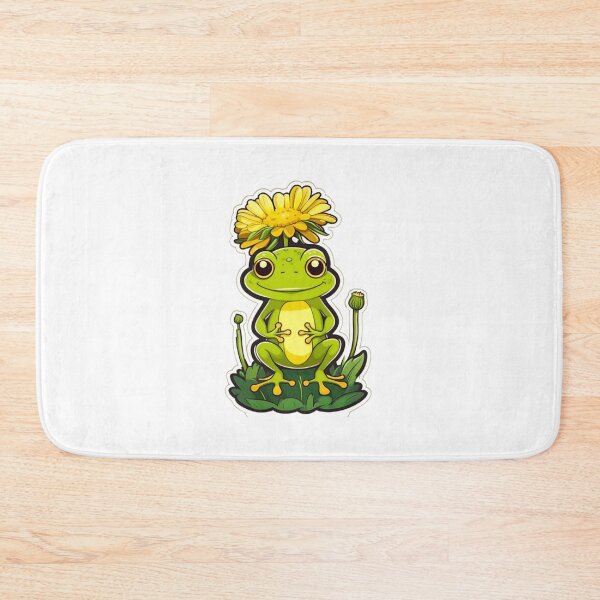 Item preview, Dandelion flower with green frog designed and sold by KorArtStudio.