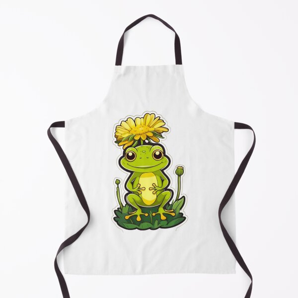 Item preview, Dandelion flower with green frog designed and sold by KorArtStudio.