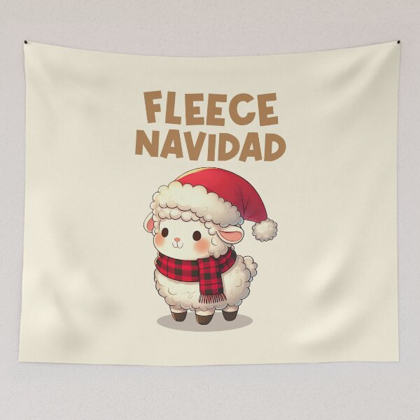 Item preview, Fleece Navidad Cute Christmas Sheep designed and sold by KAI-Studio.