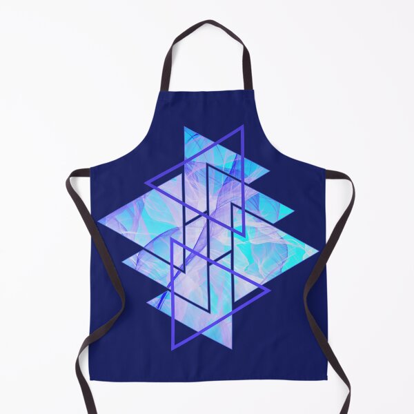 Item preview, Shapes Mania Triangle Abstraction Cyan Pink Blue Smoke designed and sold by Shapes-Mania.