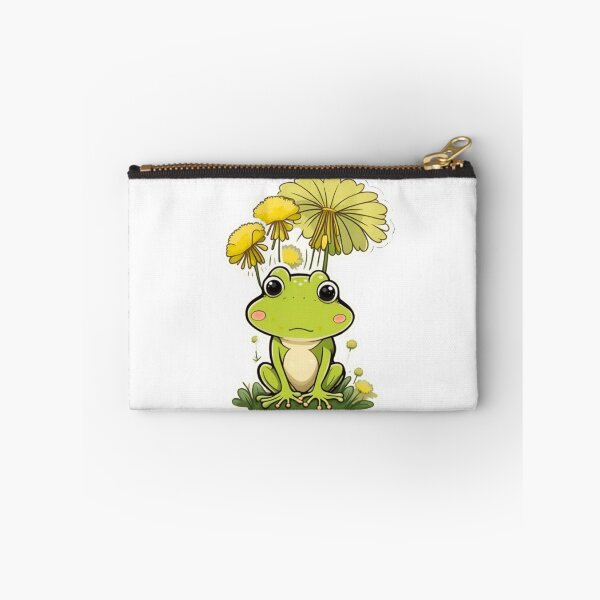 Item preview, Cute dandelion flower with green frog designed and sold by KorArtStudio.