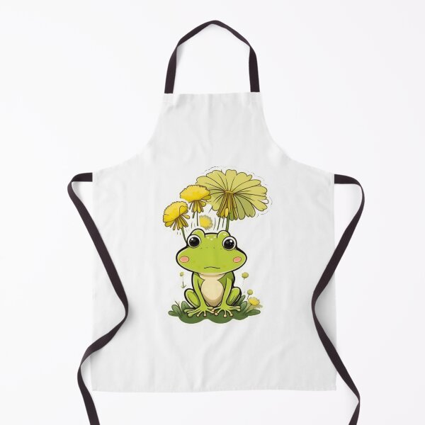 Item preview, Cute dandelion flower with green frog designed and sold by KorArtStudio.