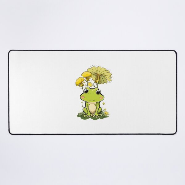 Item preview, Cute dandelion flower with green frog designed and sold by KorArtStudio.