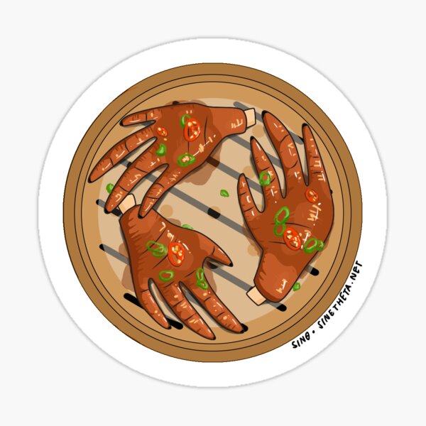Dim Sum Series: Chicken Feet (Feng Zaau) Sticker