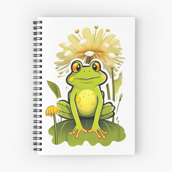 Item preview, Cool dandelion flower with green frog designed and sold by KorArtStudio.