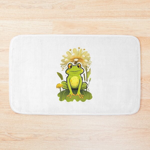 Item preview, Cool dandelion flower with green frog designed and sold by KorArtStudio.