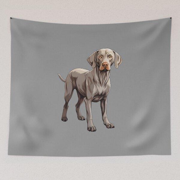 Item preview, Blue Weimaraner Puppy Dog Drawing designed and sold by meganohm.
