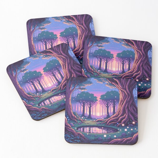 Item preview, Twilight Enchanted Forest Pixels designed and sold by ZenEverAI.