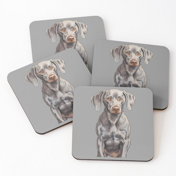 Item preview, Grey Weimaraner Puppy Dog Drawing designed and sold by meganohm.