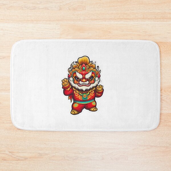 Item preview, Cute lion dance designed and sold by KorArtStudio.