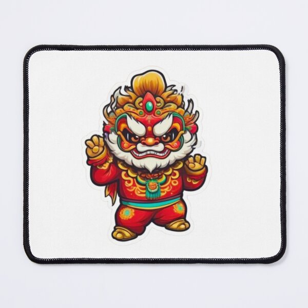 Item preview, Cute lion dance designed and sold by KorArtStudio.