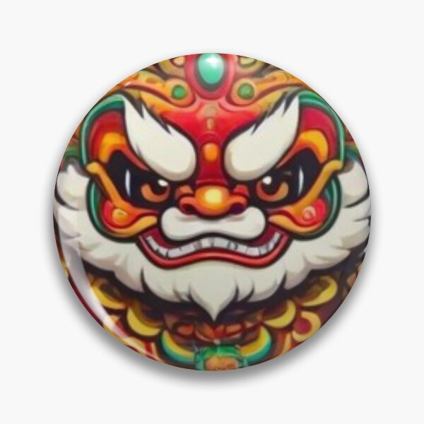 Item preview, Cute lion dance designed and sold by KorArtStudio.