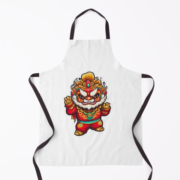 Item preview, Cute lion dance designed and sold by KorArtStudio.