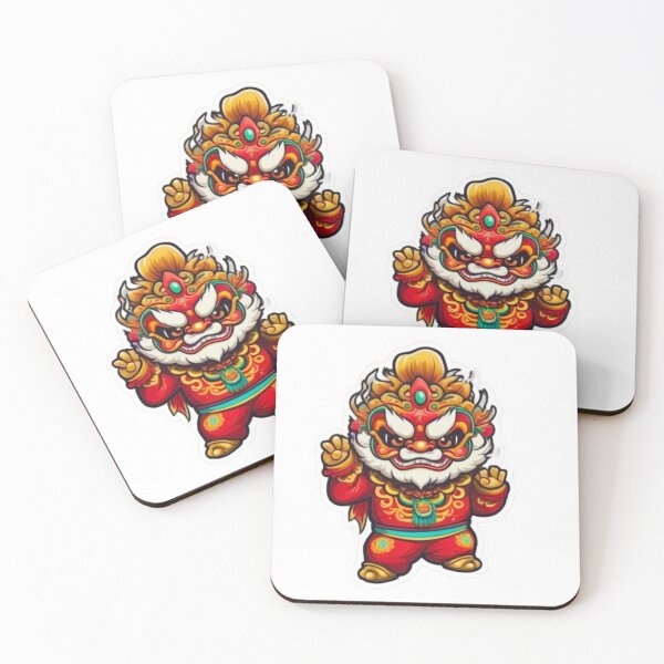 Item preview, Cute lion dance designed and sold by KorArtStudio.