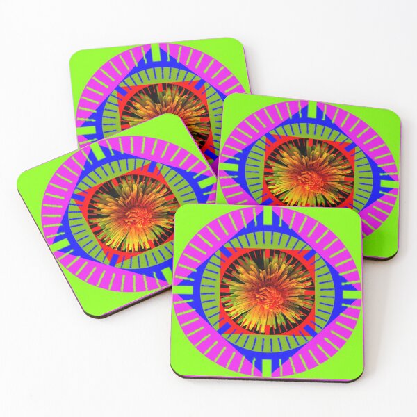 Item preview,  Whimsical carnival of Green-Pink neon colors by Iritof  designed and sold by iritof.