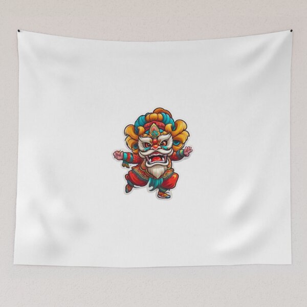Item preview, Mini cute lion dance designed and sold by KorArtStudio.