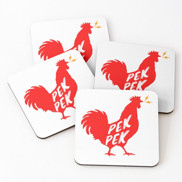 Item preview, PEKPEK ROOSTER SOUND PINOY WORD RED designed and sold by aydapadi.