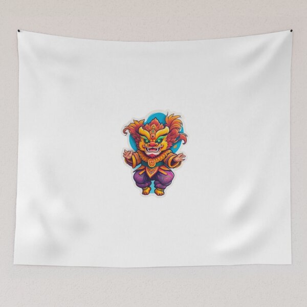 Item preview, Cool lion dance designed and sold by KorArtStudio.