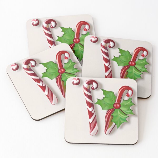 Item preview, FESTIVE CANDY CANE HOLLY designed and sold by Sanny88.