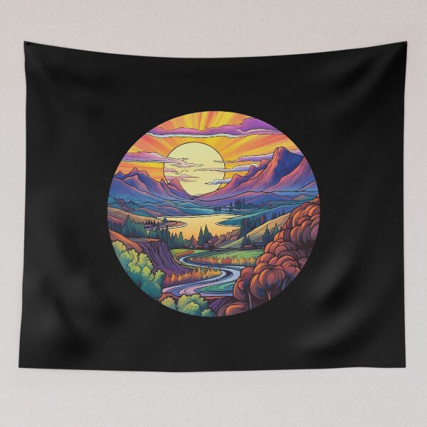 Item preview, Psychedelic Okanagan Escape Canadian British Columbia designed and sold by meganohm.
