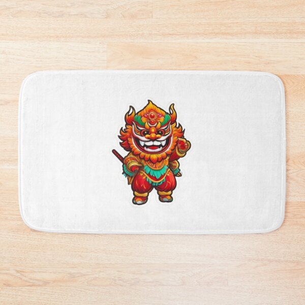 Item preview, Red lion dance designed and sold by KorArtStudio.