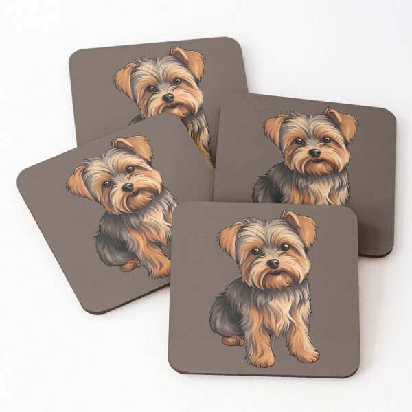Item preview, Adorable Yorkshire Terrier Yorkie Puppy Dog Drawing designed and sold by meganohm.