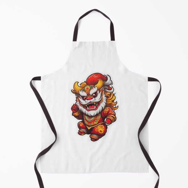 Item preview, Cute happy lion dance designed and sold by KorArtStudio.