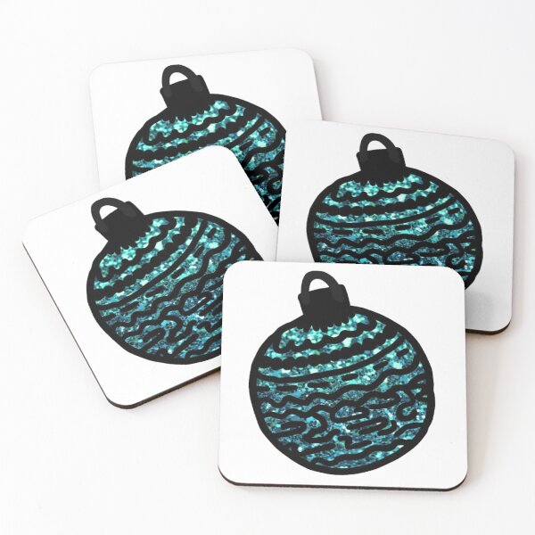 Item preview, Blue shimmer Ornament Sribble designed and sold by Sribbles.