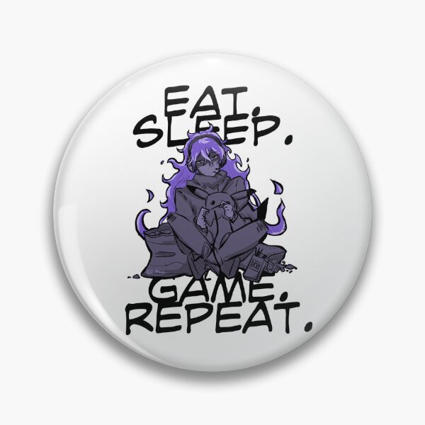 Item preview, Eat. Sleep. Game. Repeat. - Idia Shroud designed and sold by JSDraws.