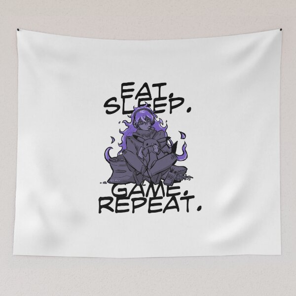 Item preview, Eat. Sleep. Game. Repeat. - Idia Shroud designed and sold by JSDraws.