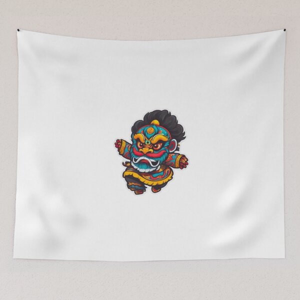 Item preview, Cool happy lion dance  designed and sold by KorArtStudio.
