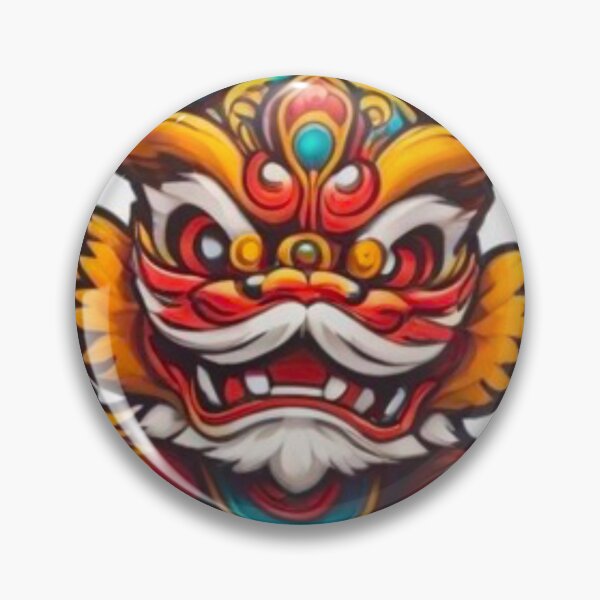 Item preview, Cool red lion dance designed and sold by KorArtStudio.