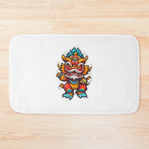Item preview, Cool red lion dance designed and sold by KorArtStudio.